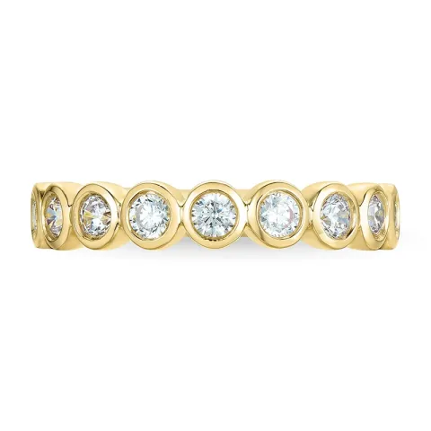 zirkoon gouden ring in 9 karaat goud