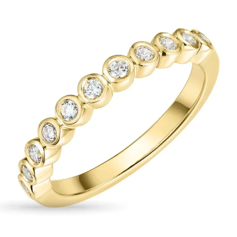 zirkoon gouden ring in 9 karaat goud