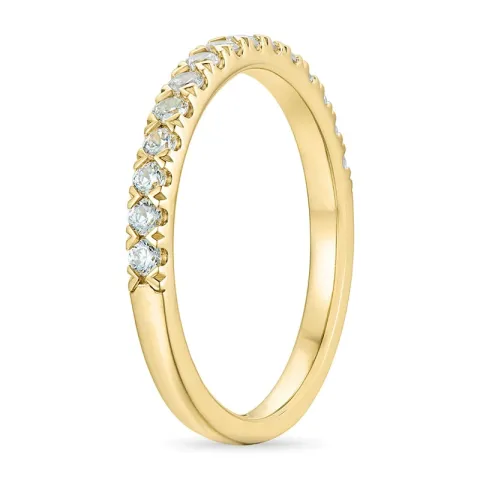 zirkoon gouden ring in 9 karaat goud