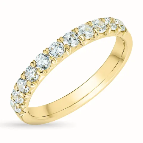 zirkoon gouden ring in 9 karaat goud