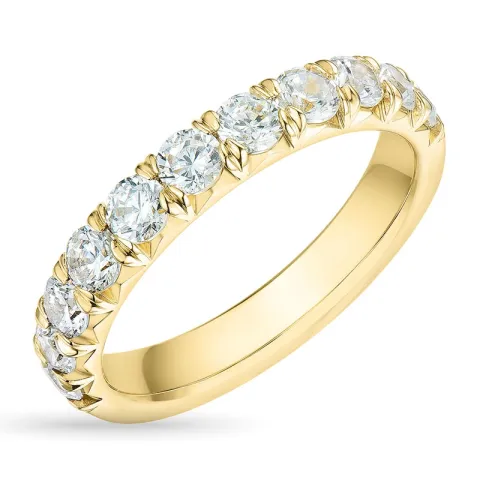 zirkoon gouden ring in 9 karaat goud