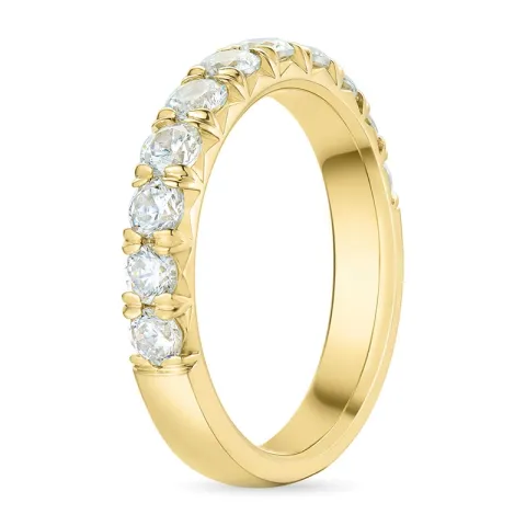 zirkoon gouden ring in 9 karaat goud