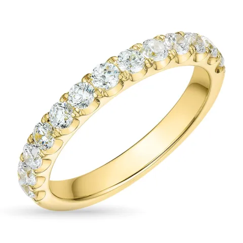 zirkoon gouden ring in 9 karaat goud