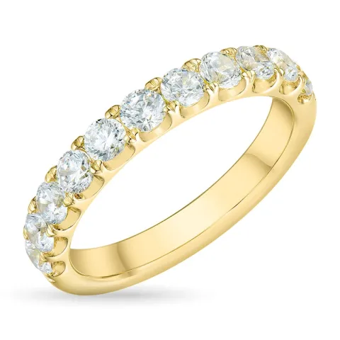 zirkoon gouden ring in 9 karaat goud
