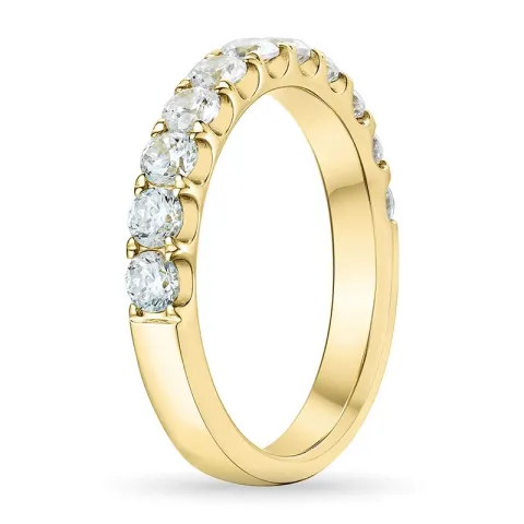 zirkoon gouden ring in 9 karaat goud