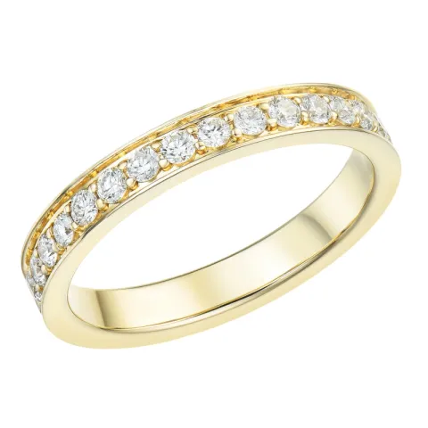 zirkoon gouden ring in 9 karaat goud