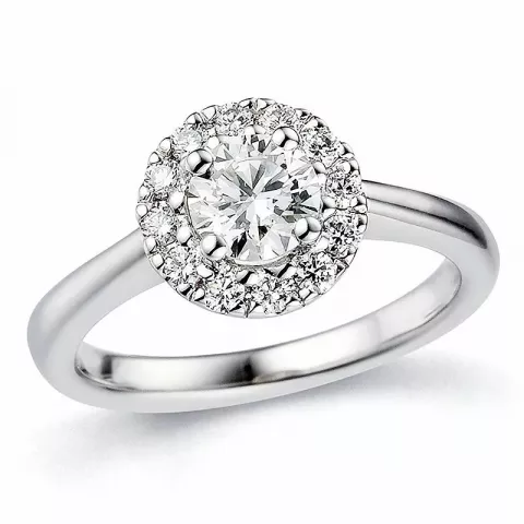diamant ring in 14 karaat goud 0,63 ct 0,25 ct