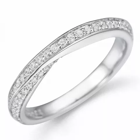 diamant diamant ring in 14 karaat witgoud 0,35 ct