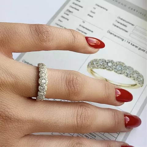 briljant diamant ring in 14 karaat goud 0,56 ct