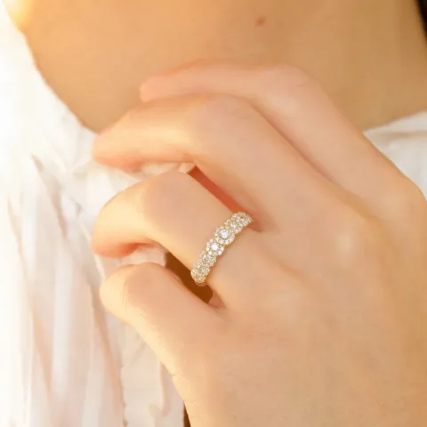 briljant diamant ring in 14 karaat goud 0,56 ct