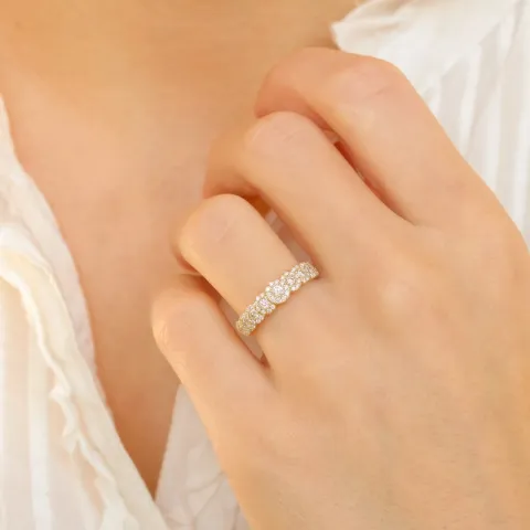 briljant diamant ring in 14 karaat goud 0,56 ct
