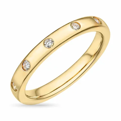 diamant gouden ring in 14 karaat goud 0,15 ct