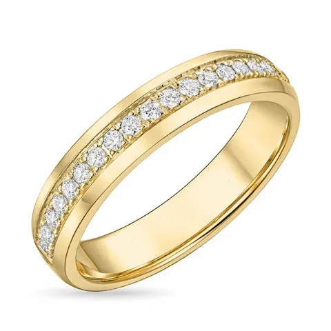 diamant ring in 14 karaat goud 0,21 ct