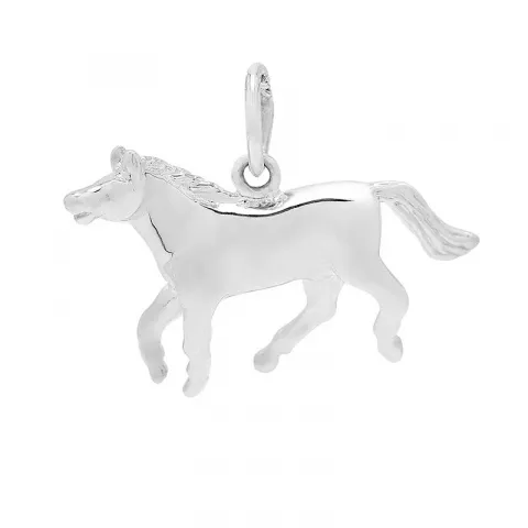 Paarden hanger in zilver
