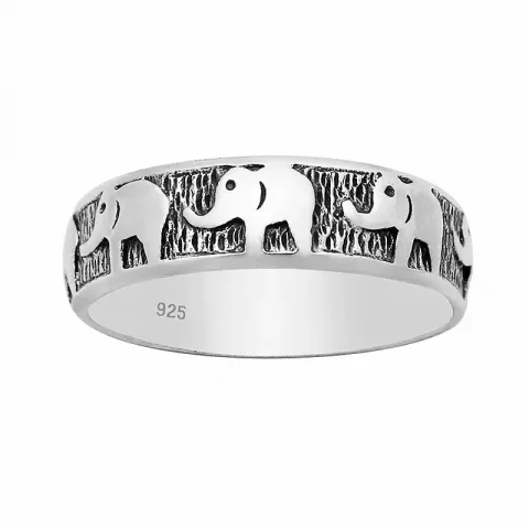 olifant ring in zilver