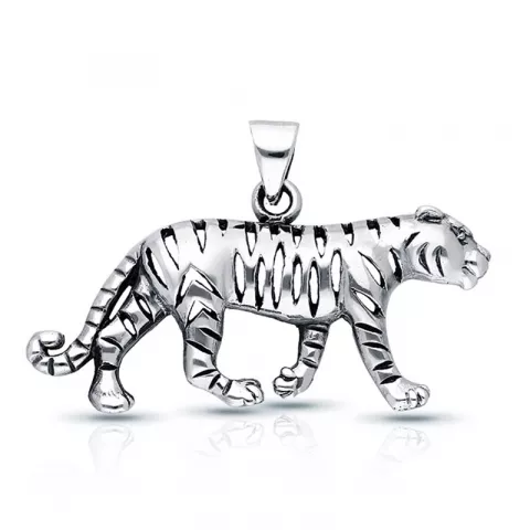tijger hanger in zilver
