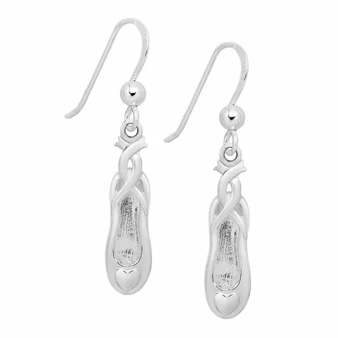 balletschoenen oorbellen in zilver