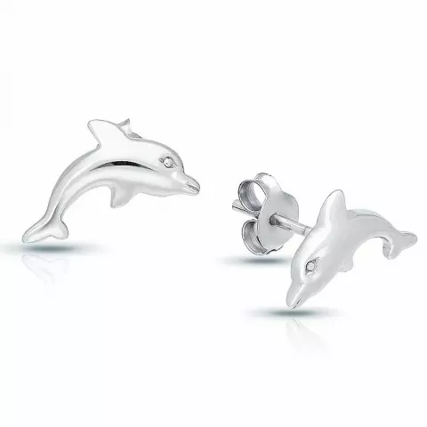 dolfijn oorbellen in zilver
