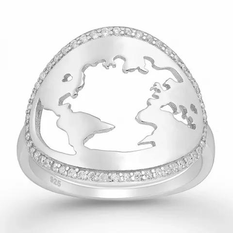 world ring in zilver