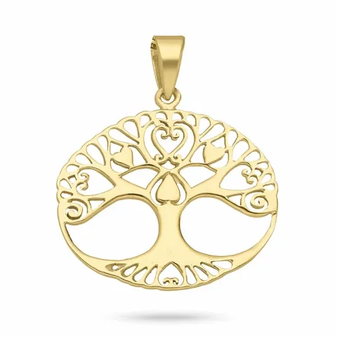 boom van het leven hanger in verguld sterlingzilver