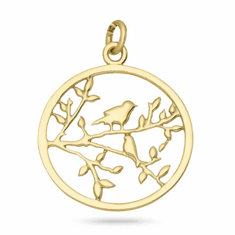 testsieraad boom van het leven hanger in verguld sterlingzilver