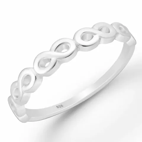 infinity ring in zilver