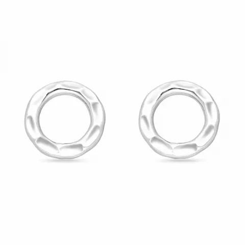 12 mm rond oorsteker in zilver
