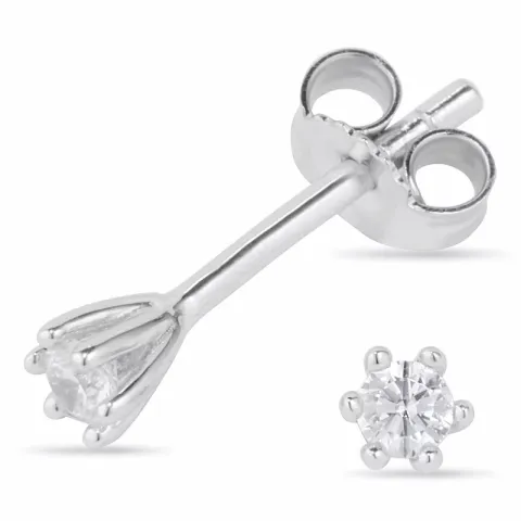3-3,5 mm oorsteker in zilver