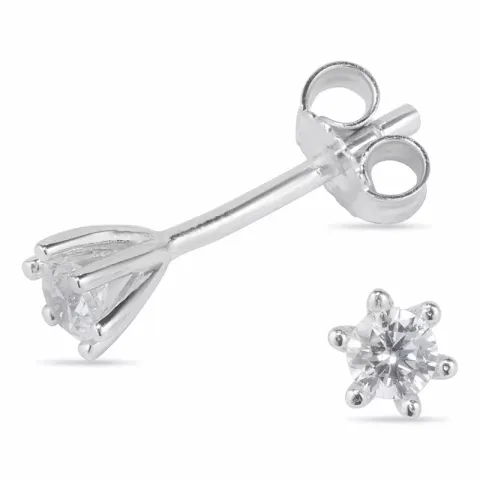 4 mm oorsteker in zilver