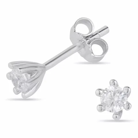 4-4,5 mm oorsteker in zilver