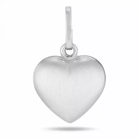9,5 x 11,5 mm hart hanger in zilver