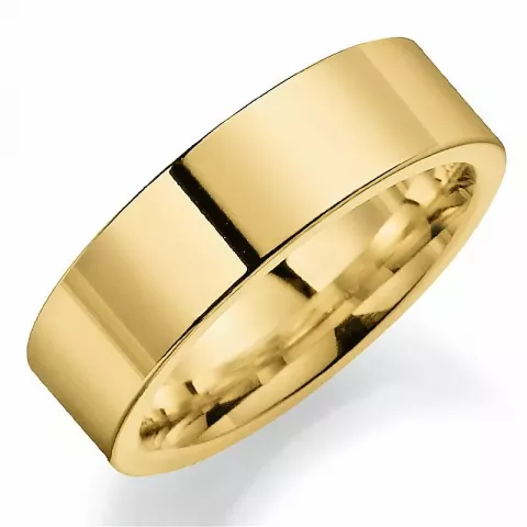 Breed 7 mm trouwring in 14 karaat goud