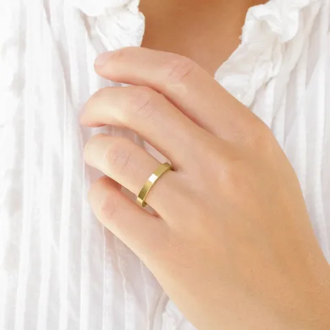 3 mm diamant trouwringen in 14 karaat goud - set
