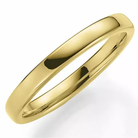 smal 3 mm trouwring in 9 karaat goud