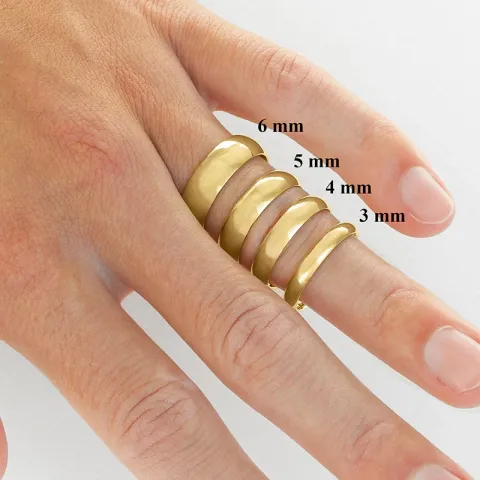 3 mm trouwringen in 9 karaat goud 0,02 ct - set