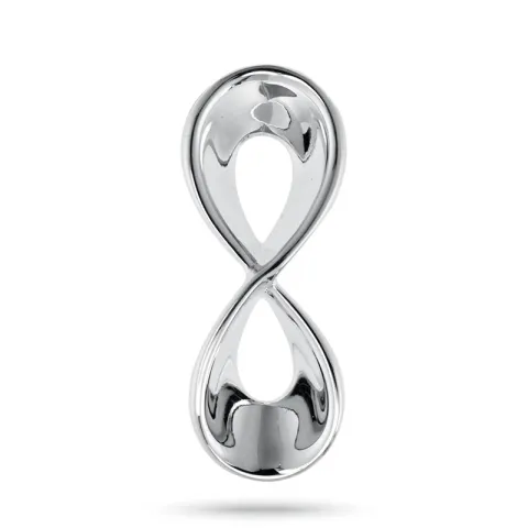 Lang infinity zilver hanger in zilver