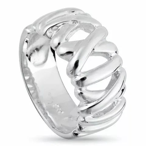 breed zilver ring in zilver