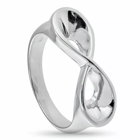 infinity ring in zilver