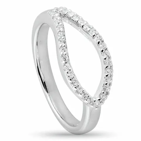 zirkoon zilver ring in zilver