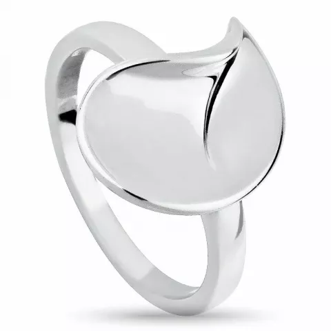 abstract ring in zilver