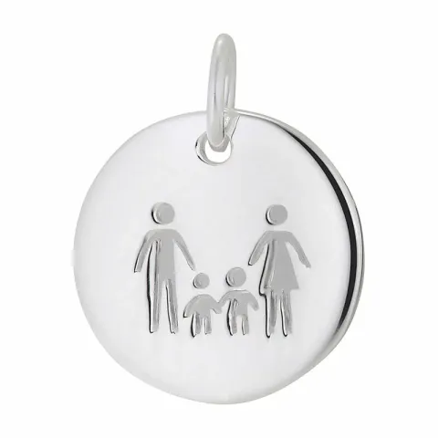 moeder en kind hanger in zilver