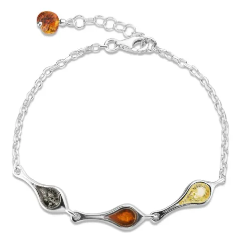 barnsteen armband in zilver