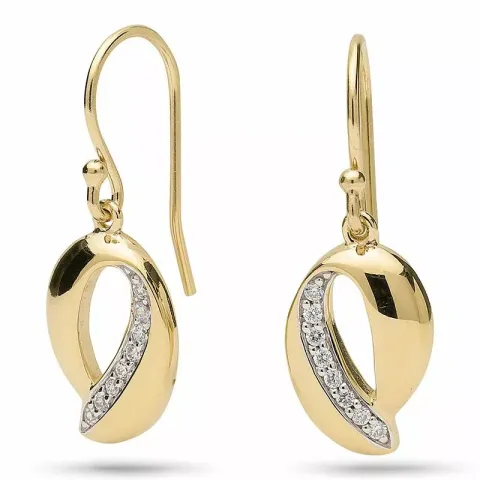 oorbellen in verguld sterlingzilver