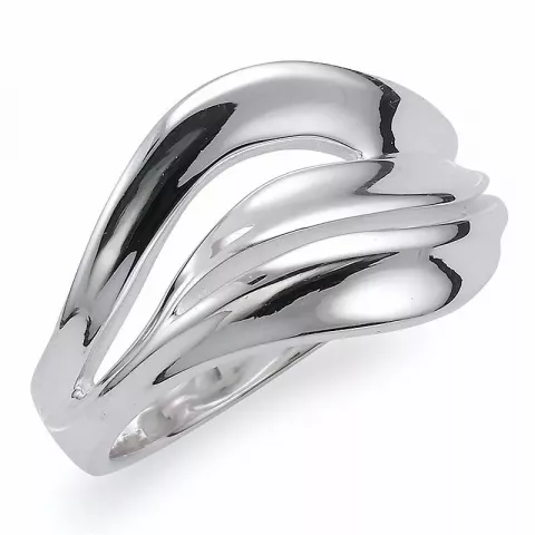 Abstract zilver ring in zilver