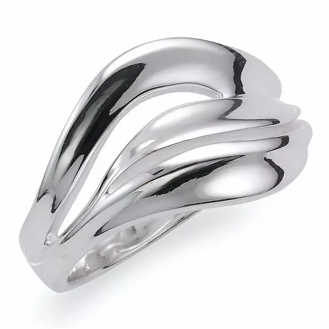 Abstract zilver ring in zilver