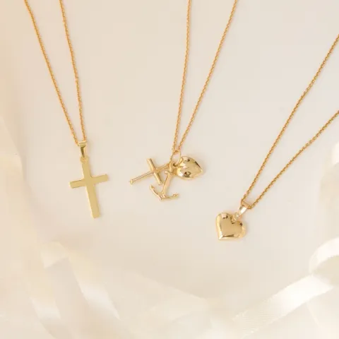 12 x 18 mm kruis hanger in 8 karaat goud - Amoré