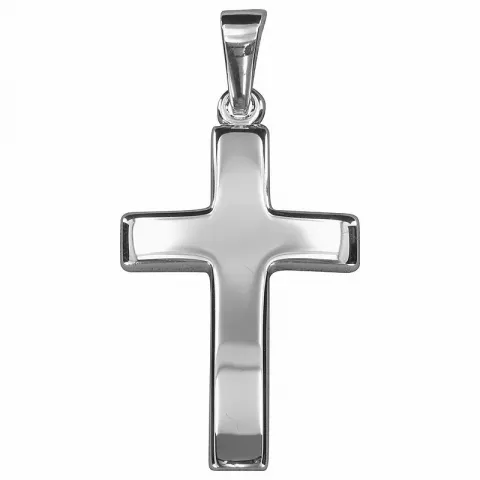 Elegant kruis hanger in zilver