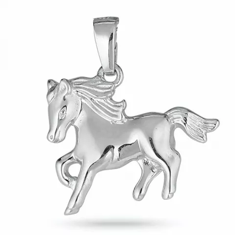 paarden hanger in gerodineerd zilver
