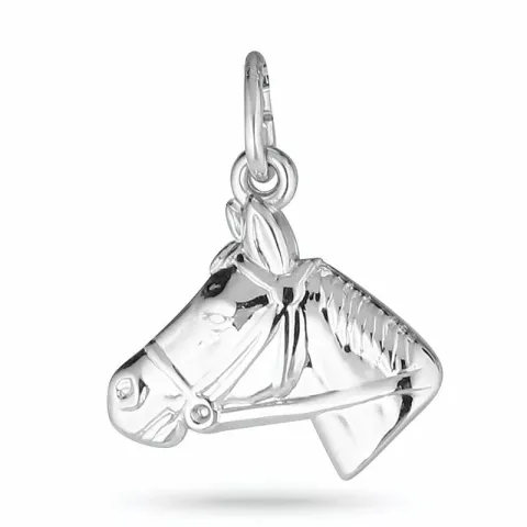 paarden hanger in gerodineerd zilver