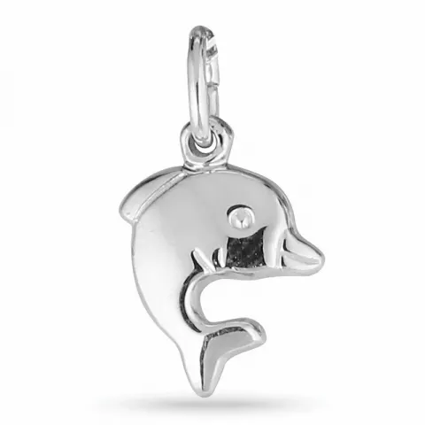 dolfijn hanger in gerodineerd zilver